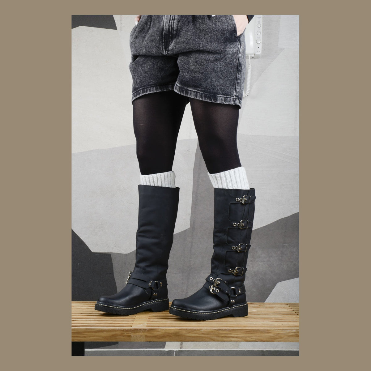 Bota Biker Negra