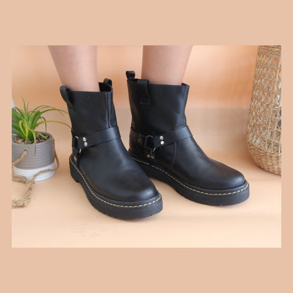 Botin Biker Negro