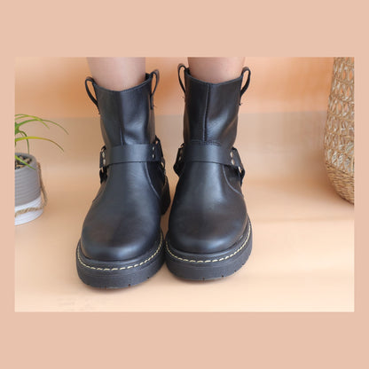 Botin Biker Negro