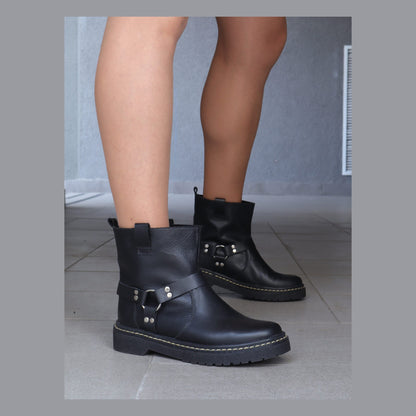 Botin Biker Negro